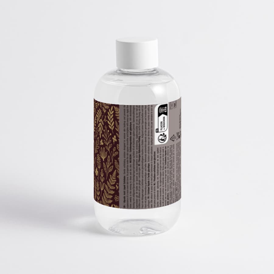 Glycolic Acid Exfoliating Toner in a clear bottle with decorative label, enhancing skin texture and complexion.