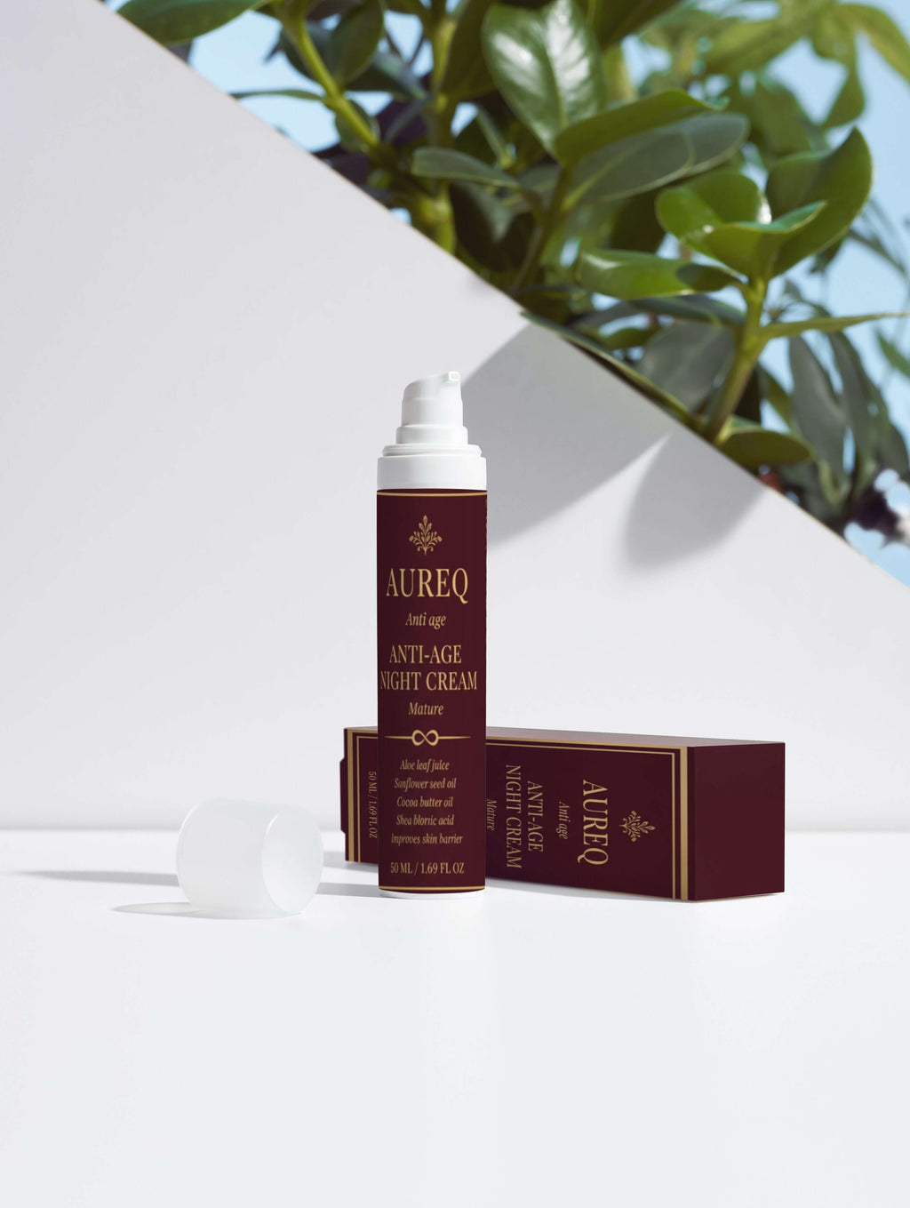 Collagen Anti-Age Night Cream from Aureq, designed to replenish and firm skin overnight.