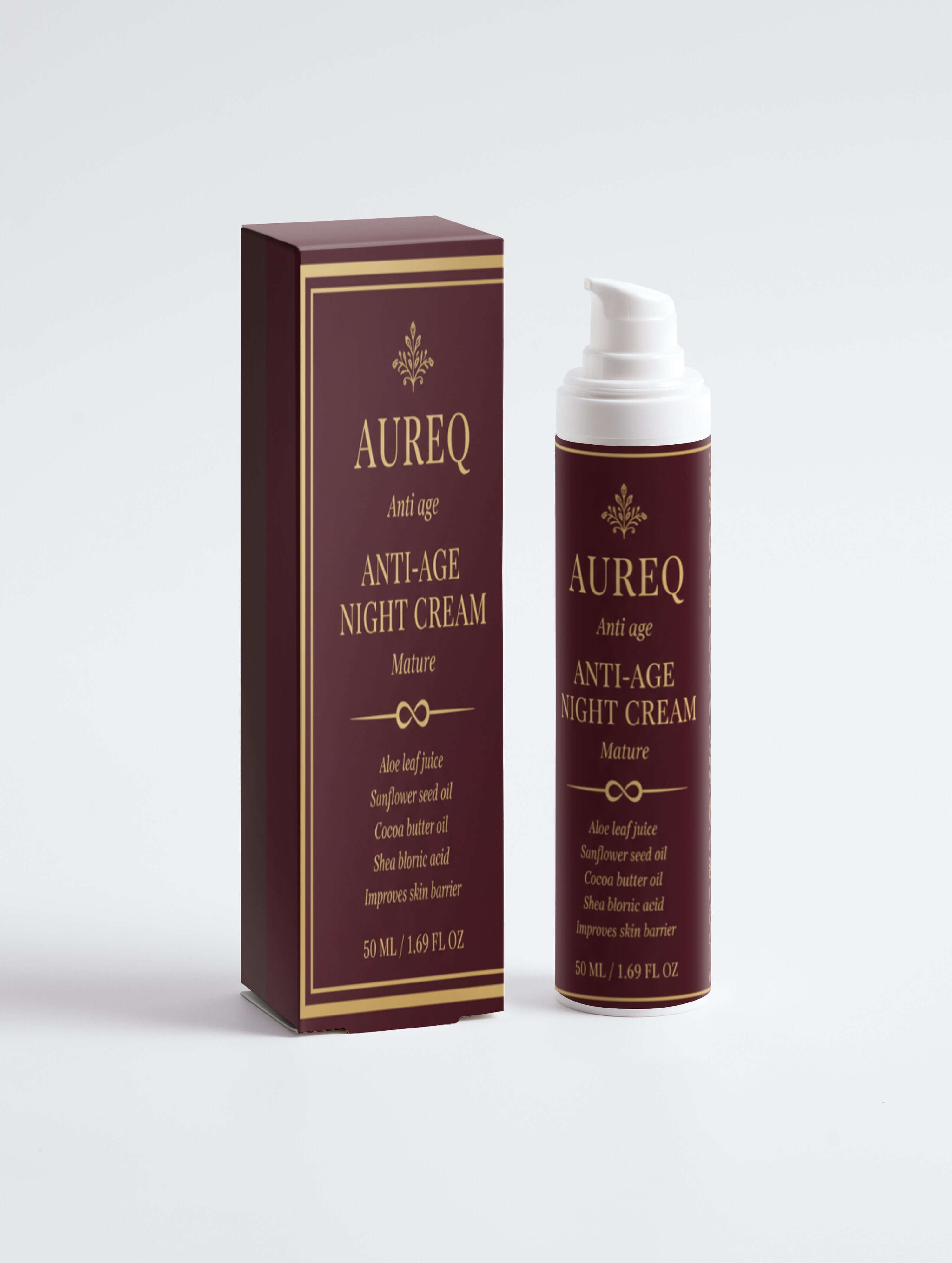 Collagen Anti-Age Night Cream in a sleek packaging, rich formula for moisturizing and firming skin overnight.